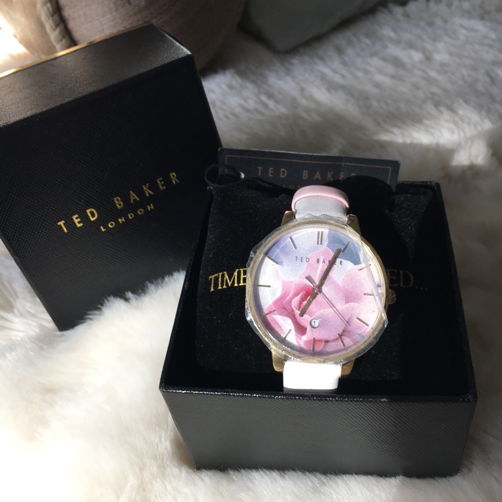 BNWT Ted Baker Kate Watch Porcelain Rose Print!